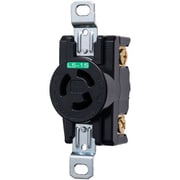 明工 機器用接地2P 15A引掛埋込コンセント 15 125V(黒(L5-15R 準拠) MH8712T01