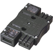 明工 ハーネス用ジョイントボックス2分岐(送り付)結線完了表示付(黒) MJ2495B