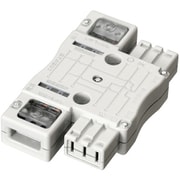 明工 ハーネス用ジョイントボックス2分岐(送り付)結線完了表示付(白) MJ2495W