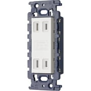 明工 MLダブルコンセント(カセット) ML1226W-C