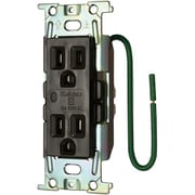 明工 ML医用接地埋込ダブルコンセント（C形）通電表示ランプ付（チョコ） ML1272T3C