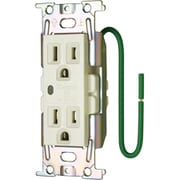 明工 ML医用接地埋込ダブルコンセント（C形）通電表示ランプ付（白） ML1272T3W