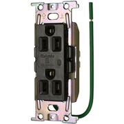 明工 ML医用接地埋込ダブルコンセント(C形)Sタイプ 通電表示ランプ付(チョコ) ML1272T4C