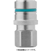 ノン・ドリップカップリング(ソケット)呼径4mm ステンレス製 バルブなし G1/4"メネジ FPM 10-277-0210