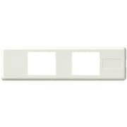 明工 ML家具・機器用器具プレート（2コ用）梨地仕上 ML1802W