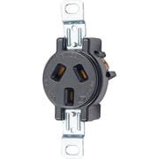 明工 機器用3P 15A 埋込コンセント P：83.5 楕円 MU2808T01-N