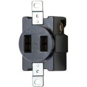 明工 機器用2P30A埋込コンセント P:83.5 楕円 MU2813T01