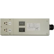 明工 30A125V 分岐ボックス 20Aブレーカ 確認窓付（15A125V抜け止め接地コンセント2個） MZ6351