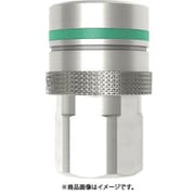 ノン・ドリップカップリング(ソケット)呼径6mm 真鍮製 バルブ付 G3/8"メネジ NBR 10-467-1200
