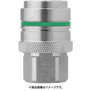 ノン・ドリップカップリング(ソケット)呼径6mm ステンレス製 バルブ付 NPT3/8"メネジ FPM 10-477-1410