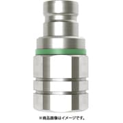 ノン・ドリップニップル(プラグ)呼径9mm 真鍮製 バルブなし G1/2"メネジ NBR 10-567-5200