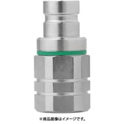 ノン・ドリップニップル(プラグ)呼径9mm ステンレス製 バルブなし G1/2"メネジ FPM 10-577-5210