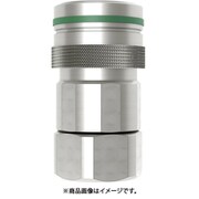 ノン・ドリップカップリング(ソケット)呼径14mm 真鍮製 バルブ付 G3/4"メネジ NBR 10-667-1200