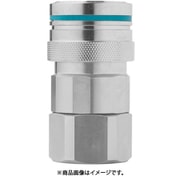 ノン・ドリップカップリング(ソケット)呼径14mm ステンレス製 バルブなし G1/2"メネジ FPM 10-677-0210