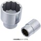 スタンダードソケット(インチ) 12角 19.0mm 7/8" 165028
