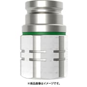 ノン・ドリップニップル(プラグ)呼径19mm 真鍮製 バルブ付 NPT1"メネジ NBR 10-767-6400