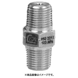 ステンレス・低圧 アダプター NPTオネジxNPTオネジ 1/8 NPT×1/4 NPT 19-950-2210