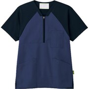ジップアップスクラブ ネイビxDネイビ 4L 7092SC-7-4L