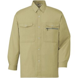 長袖シャツ マスタード S 606-070-S