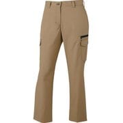 ストレッチレディースカーゴパンツ ウエスト76 キャメル 71016-134-76