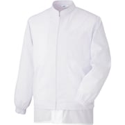 白衣 男女共用 長袖ブルゾン MHS325W 上 ホワイト 5L MHS325W-UE-5L