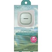 車用 消臭剤 芳香剤 クリップタイプ 消臭力 クルマ用 feelU（フィールユー） 本体 ハーバルムスク 2回分（つめかえ付・約8週間分）