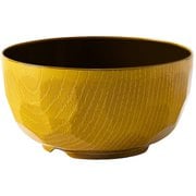 お椀 亀甲5.0 レトロアンバー 内墨 AZ25-52
