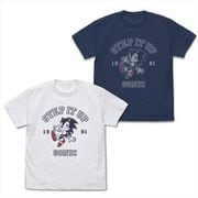 ソニック・ザ・ヘッジホッグ Tシャツ クラシックソニック「STEP IT UP」 SLATE Mサイズ