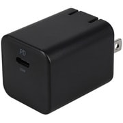 AC充電器 PowerDelivery20W出力対応 GaN採用 USB Type-C×1 ブラック OWL-APD20C1GB-BK