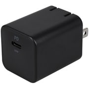 AC充電器 PowerDelivery30W出力対応 GaN採用 USB Type-C×1 ブラック OWL-APD30C1GB-BK