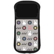 iPhone 15/15 Pro/14/14 Pro/13/13 Pro/12/12 Pro対応 ハイブリッドガラスケース ミッフィー 総柄 MF-607A