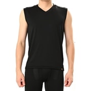 Vネック アンダーノースリーブシャツ 1枚 XXLサイス ブラック CR11019XXL