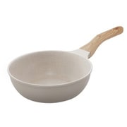ナチュかるフライパン炒め鍋 22cm IHガス火両用 グレイッシュモカ NTL-W22MO