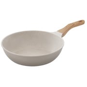 ナチュかるフライパン炒め鍋 28cm IHガス火両用 グレイッシュモカ NTL-W28MO