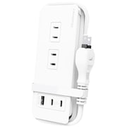 電源タップ AC4 USBA＋C2 自動識別 PD30W 1m リバーシブル ホワイト AC-062