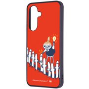 Galaxy A36 5G用 maru 衝撃吸収 バンパー ハイブリッドケース ムーミン リトルミイとニョロニョロ IQ-AGA36K4TB/MT013