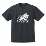 どこでもいっしょ ドライTシャツ トロの明日やります GUNMETAL Mサイズ