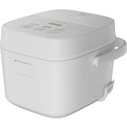 マイコン式炊飯器 3合炊き 低温調理・早炊き機能搭載 ホワイト YJT-M05-W
