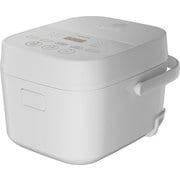 マイコン式炊飯器 5.5合炊き 低温調理・早炊き機能搭載 ホワイト YJT-M10-W