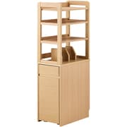 Fit-in Desk（フィットインデスク）スライドシェルフ キャビネットシェルフ 電動スタンディングデスク 学習机 勉強机 木製 ナチュラル ベージュ ミルキーオーク色 FDB-410 MO