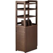 Fit-in Desk（フィットインデスク）スライドシェルフ キャビネットシェルフ 電動スタンディングデスク 学習机 勉強机 木製 ブラウン ウォルナット色 FDB-411 WT
