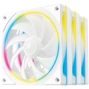 FL12 SE WH 3IN1 PCケースファン ARGB対応 120mm 3個セット ホワイト R-FL12SE-WHAPN3-G