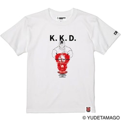 キン肉マン Tシャツ 万太郎KKD［寛容］［無我］［友情］ ホワイト Mサイズ