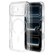 iPhone 17 Pro Max用 ハイブリッドケース RHINOX 衝撃吸収 MIL規格 極限保護 精密設計 磁力充電 クリア 表面硬度5H 9280IP5DHALCL