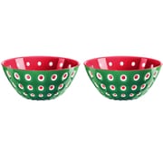 12cm ボウル 2個セット Le Murrine エメラルド/レッド 279412287