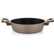 両手ローキャセロール Φ 24 cm COOK＆STRONG ブロンズ 288271267