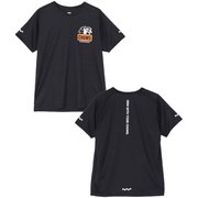 チャムス×みゃこランニングTシャツ メンズ ランニングウェア シャツ Black（K001） XLサイズ CH01-2625