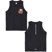 チャムス×みゃこランニングスリーブレスシャツ メンズ ランニングウェア シャツ Black（K001） Lサイズ CH01-2626