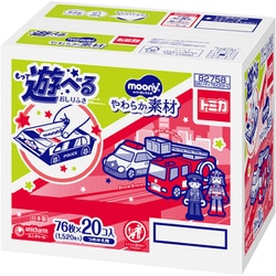 ムーニー おしりふき やわらか素材 詰替 76枚×20コ トミカ [ベビー おしりふき]