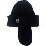 イヤーボアニットビーニー ニットキャップ ビーニー ブラック（BK） VPMB1036